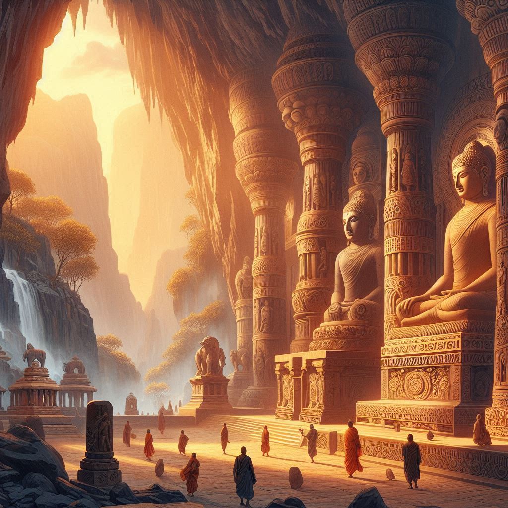 Maurya Dynasty Pillar inscriptions, inscriptions, cave inscriptions and Ashoka's Dhamma